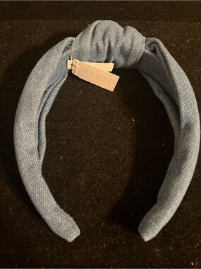 J. Crew Women Light Blue Denim Knot Headband